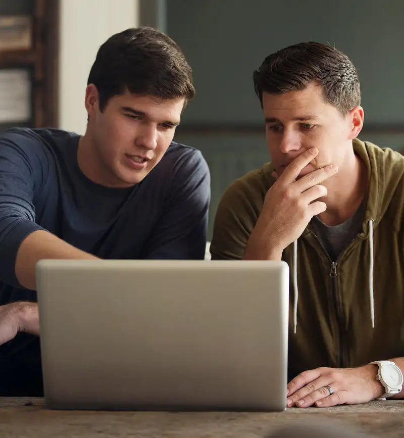 Silver laptop with a sleek, minimalist design